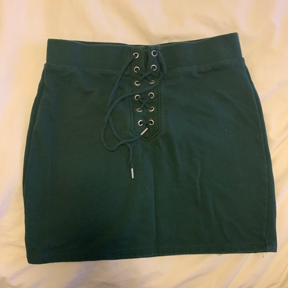 Lace up skirt